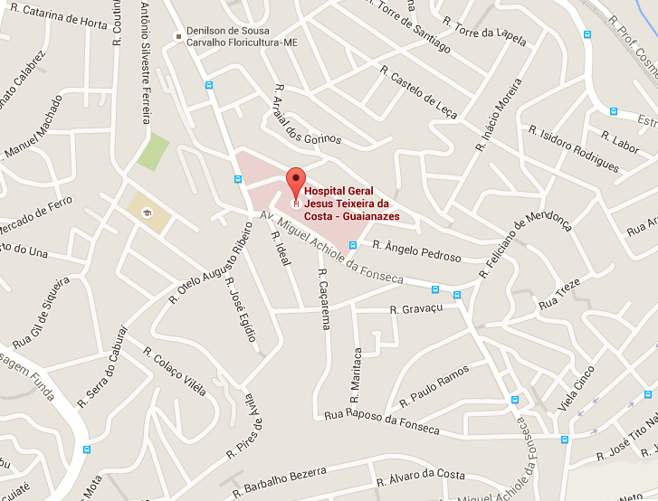 Localização do Velório Hospital Geral de Guaianazes 