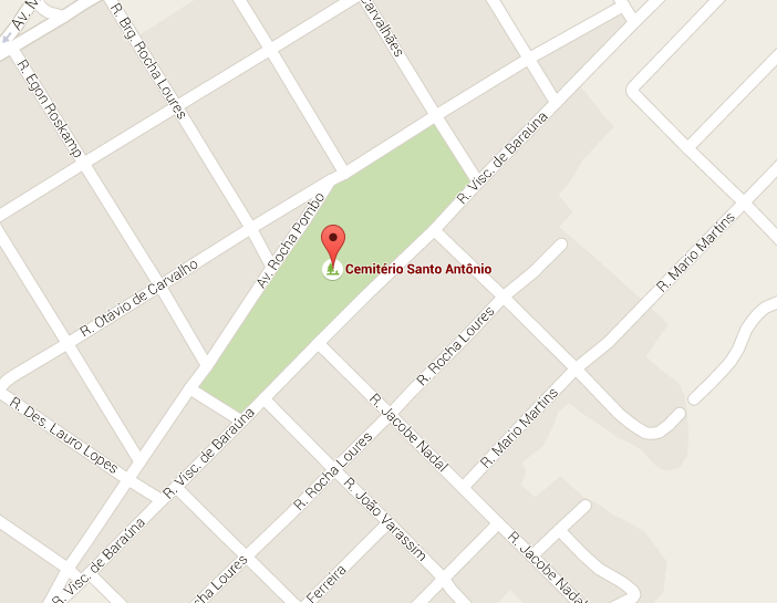 Localização da Cemitério Santo Antônio