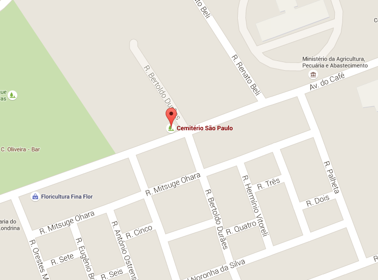 Localização da Cemitério São Roque