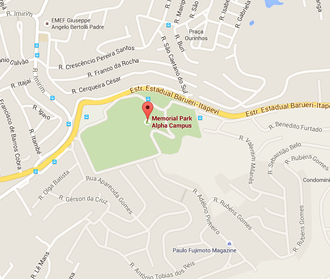 Localização do Alpha Campus Jandira