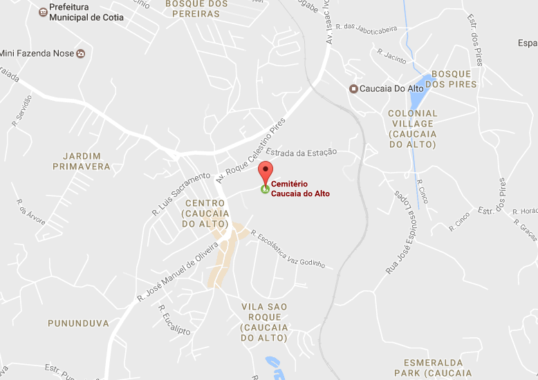 Localização do Velório Cemitério Caucaia do Auto