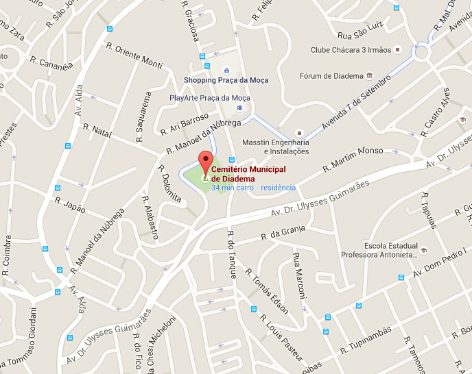 Localização do Velório Cemitério Municipal 