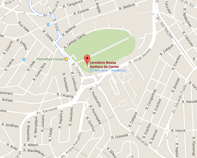 Localização do Velório Cemitério do Curuçá 