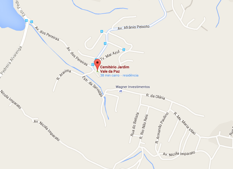 Localização do Velório Cemitério Vale da Paz 