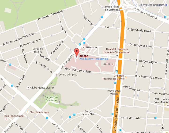 Localização do Velório Hospital do Servidor Público Estadual 