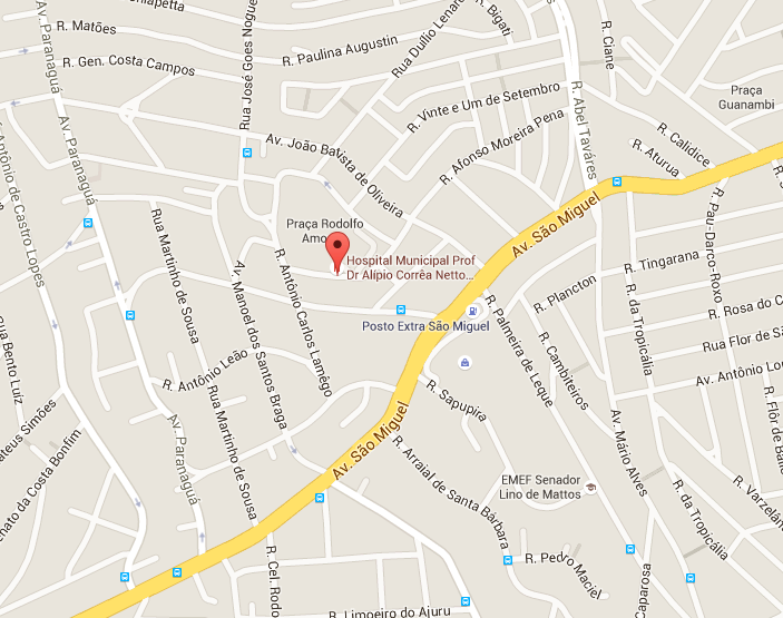 Localização do Velório Hospital Ermelino Matarazzo 