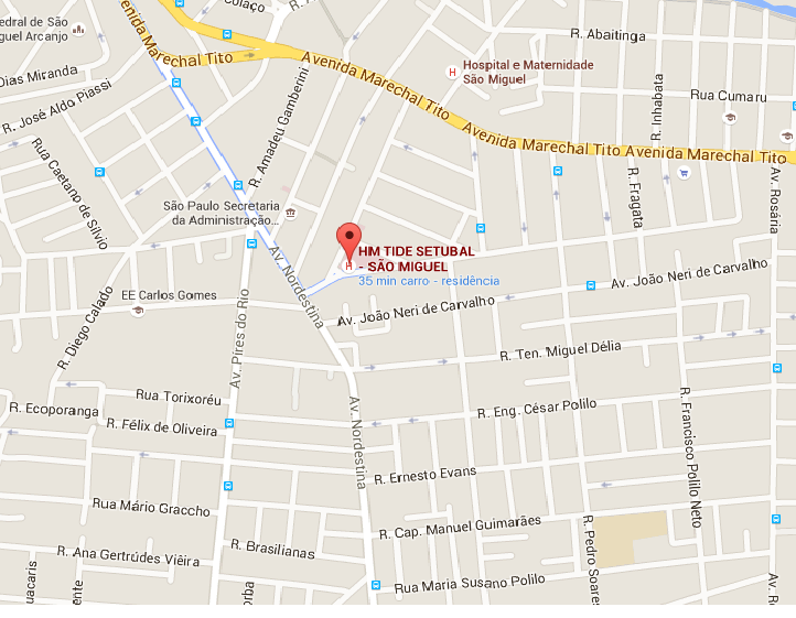 Localização do Velório Hospital Tide Setubal 