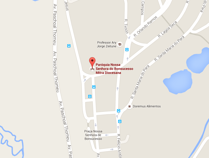 Localização do Velório Paróquia Nsa. Senhora de Bonsucesso 