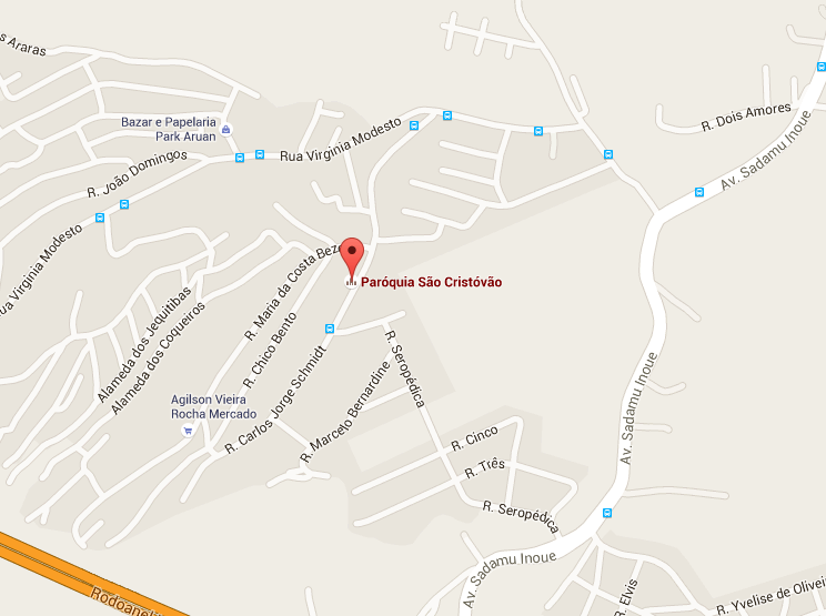 Localização do Velório Paróquia São Cristovão 