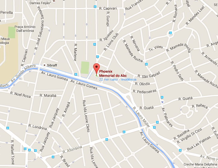 Localização do Velório Phoenix Memorial    