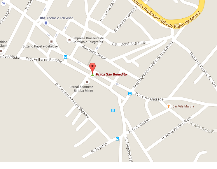Localização do Velório Paróquia São Benedito    