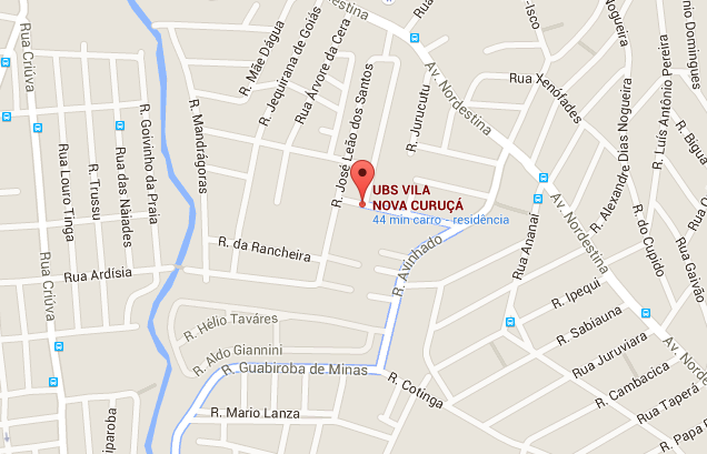 Localização do UBS Vila Curuça