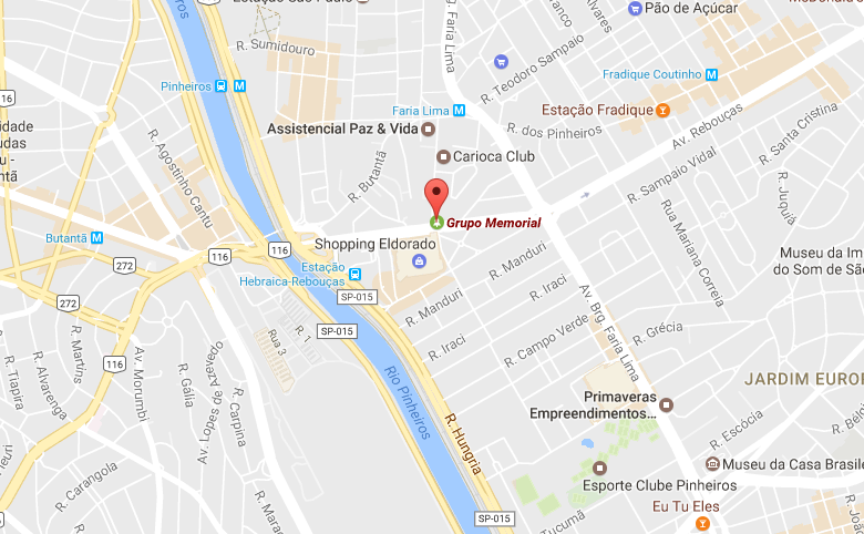 Localização do Velório Grupo Memorial 
