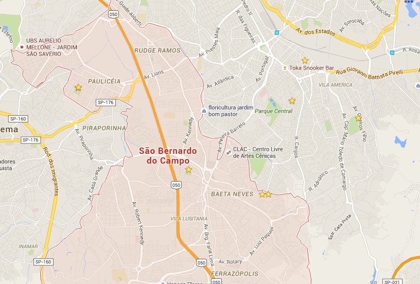 Localização da Coroa de Flores Funeral Place