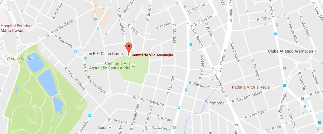 Localização da Floricultura Assunção