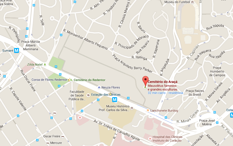 Localização da Floricultura Guarulhos