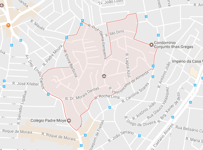 Localização da Floricultura Vila Diva