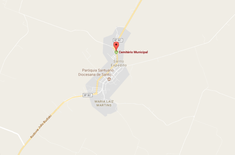 Localização da Floricultura Cemitério Santo Expedito