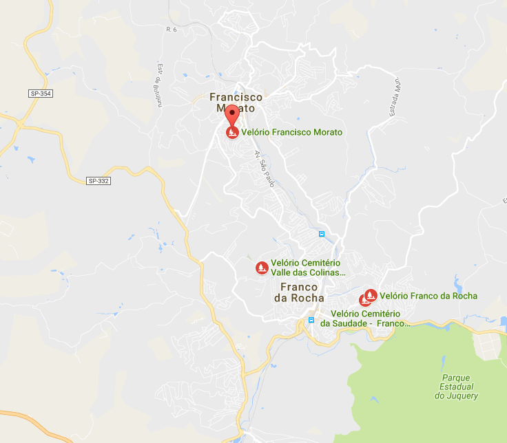 Localização do Velório Francisco Morato